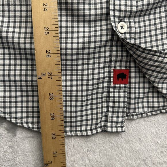 Mountain Khakis Shirt Men's Medium Black White Check Button Down Classic Fit - Picture 5 of 8